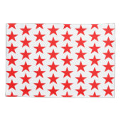 Red Stars Pattern Kissenbezug (Rückseite)