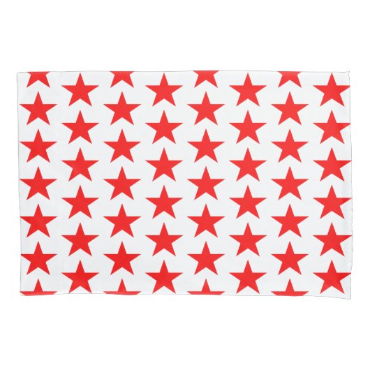 Red Stars Pattern Kissenbezug (Vorderseite)