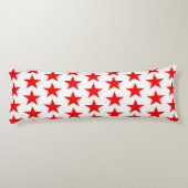 Red Stars Pattern Seitenschläferkissen (Rückseite)