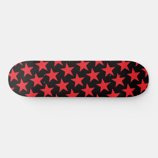 Red Stars Skateboard - Benutzerdefinierte Farben (Horizontal)