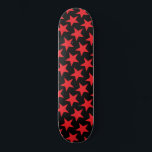 Red Stars Skateboard - Benutzerdefinierte Farben<br><div class="desc">Rote Sterne</div>