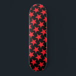 Red Stars Skateboard - Benutzerdefinierte Farben<br><div class="desc">Rote Sterne</div>