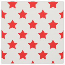 Red Stars Weißer Hintergrund Textil