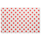 Red Stars Weißer Hintergrund Textil Stoff (Fat Quarter (45,7 x 55,9 cm))