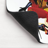 Red Steampunk Fairy and Octopus Mousepad (Ecke)