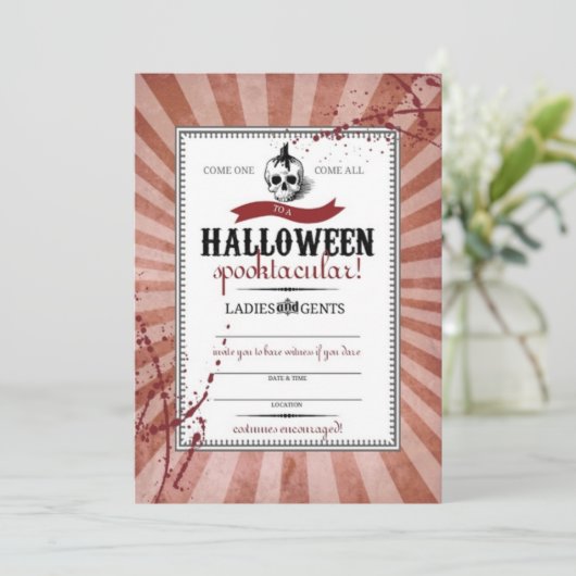 Red Steampunk Skull (Stehend Vorderseite)