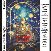 Red Steampunk Train, Loco, Mosaic DH4R Decoupage