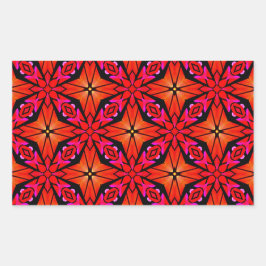 Red Sternexplosion Design Rechteckiger Aufkleber