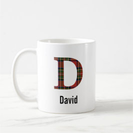 Red Stewart Kariert Monogram D Tasse