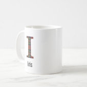 Red Stewart Kariert Monogram I Tasse (Vorderseite Links)
