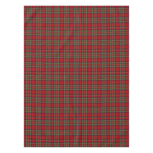 Red Stewart Royal Tartan Large Kariert Scottish Cl Tischdecke (Vorderseite)