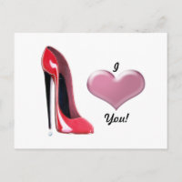 Red Stiletto High Heel Shoe Art