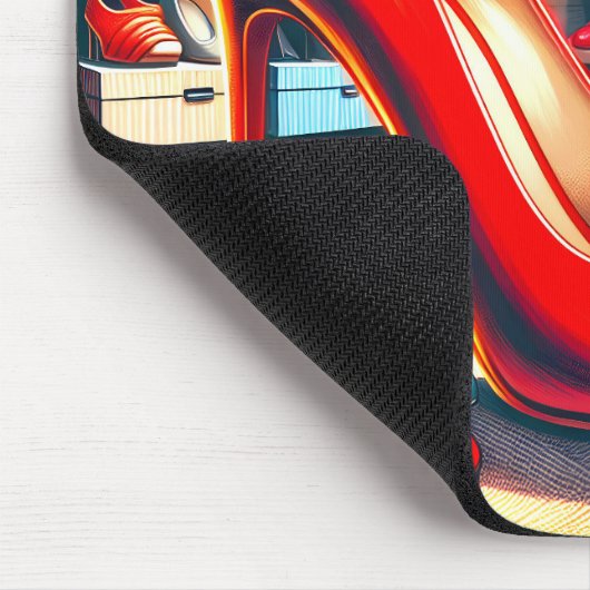 Red Stiletto in Closet Mousepad (Ecke)