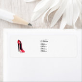 Red Stiletto Shoe Label (Insitu)