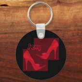 Red Stilettos Schlüsselkette Schlüsselanhänger (Vorderseite)