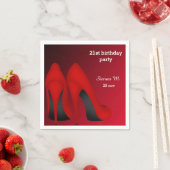Red Stilettos Serviette (Beispiel)