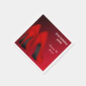 Red Stilettos Serviette (Ecke)