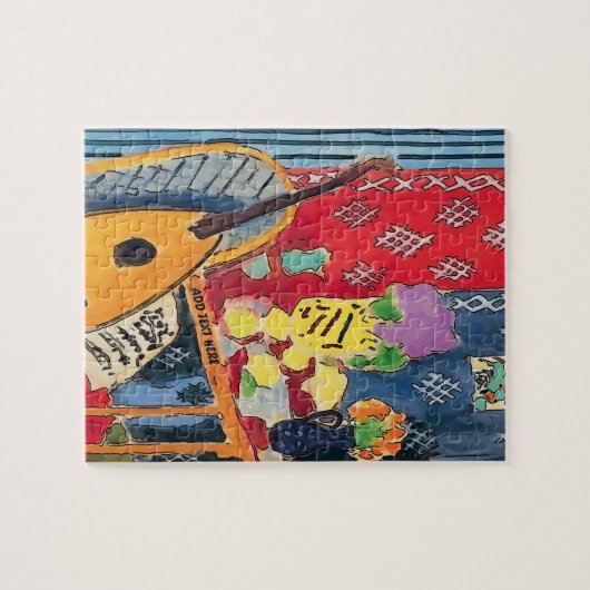 Red Still Life mit Lyr Puzzle (Horizontal)