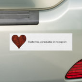 Red Stone Heart Autoaufkleber (Auf Auto)