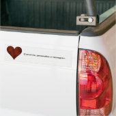 Red Stone Heart Autoaufkleber (Auf Lkw)