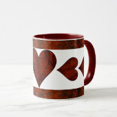 Red Stone Hearts Tasse (VorderseiteRechts)