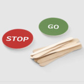 Red Stopp Sign und Green Go Sign Fächer (Non-assembled)