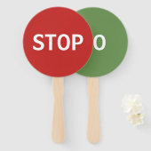 Red Stopp Sign und Green Go Sign Fächer (Vorne und Hinten)