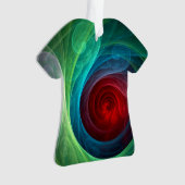 Red Storm Abstrakt Art Acrylic Shirt Ornament (Vorderseite)