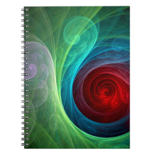 Red Storm Abstrakt Art Notebook Notizblock