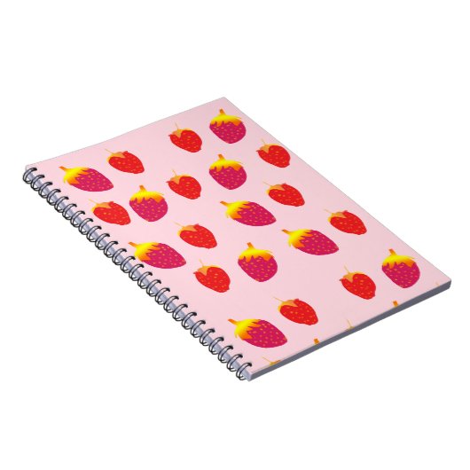 Red Straberries SpiralNotebook Notizblock (Rechte Seite)