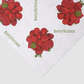 Red Strawberries Berrylicious Seidenpapier (Ausschnitt)