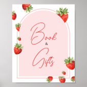 Red Strawberry Baby Duschbücher und Geschenke Poster (Vorne)