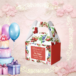 Red Strawberry Baby Dusche | Blue Berry Sweet Nied Geschenkschachtel