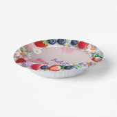 Red Strawberry berry Daisy Birthday Party für sie Pappteller (Gewinkelt)