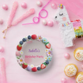 Red Strawberry berry Daisy Birthday Party für sie Pappteller (Party)