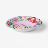 Red Strawberry berry Daisy Birthday Party für sie Pappteller (Gewinkelt)