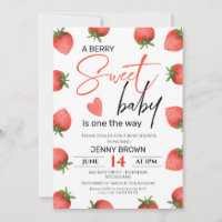 Red Strawberry Berry Sweet Baby Dusche