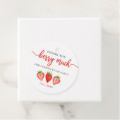 Red Strawberry Birthday Danke, Berry Much Geschenkanhänger (Beispiel)