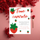 Red Strawberry Birthday Time Kapsel Poster