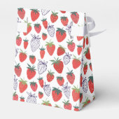 Red Strawberry Favor Box Geschenkschachtel (Rückseite)
