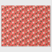 Red Strawberry Geschenkpapier (Flach)