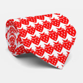 Red Strawberry Hearts Krawatte (Gerollt)