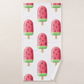 Red Strawberry Ice Cream Pattern Badehandtuch (Badehandtuch)