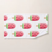 Red Strawberry Ice Cream Pattern Handtuch (Handtuch)