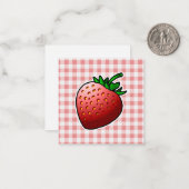 Red Strawberry Mütter Day Mitteilungskarte (Vorderseite/Rückseite Beispiel)