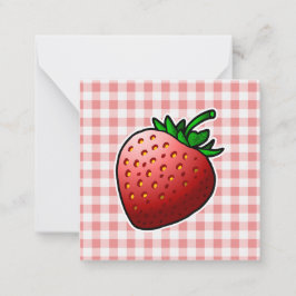 Red Strawberry Mütter Day Mitteilungskarte