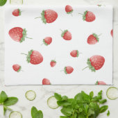Red Strawberry Pattern Geschirrtuch (Gefaltet)