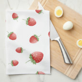 Red Strawberry Pattern Geschirrtuch (Viertel Falte)