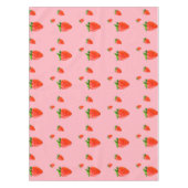 Red Strawberry Pattern Pink Party Tischdecke (Vorderseite)