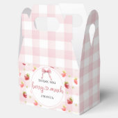 Red Strawberry Pink Kariert Danke Berry Much Geschenkschachtel (Geöffnet)